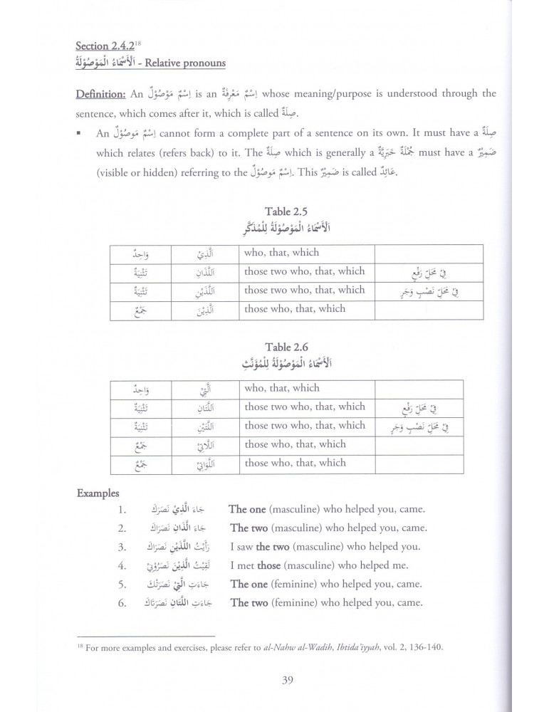 an nahw al wadih in english part 2