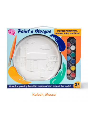 Paint a Mosque Plaster Painting Kit (Ka’bah, Mecca)